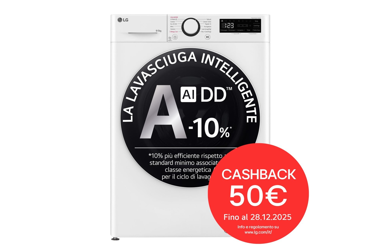 Foto frontale lavasciuga D2R5S09TSWW